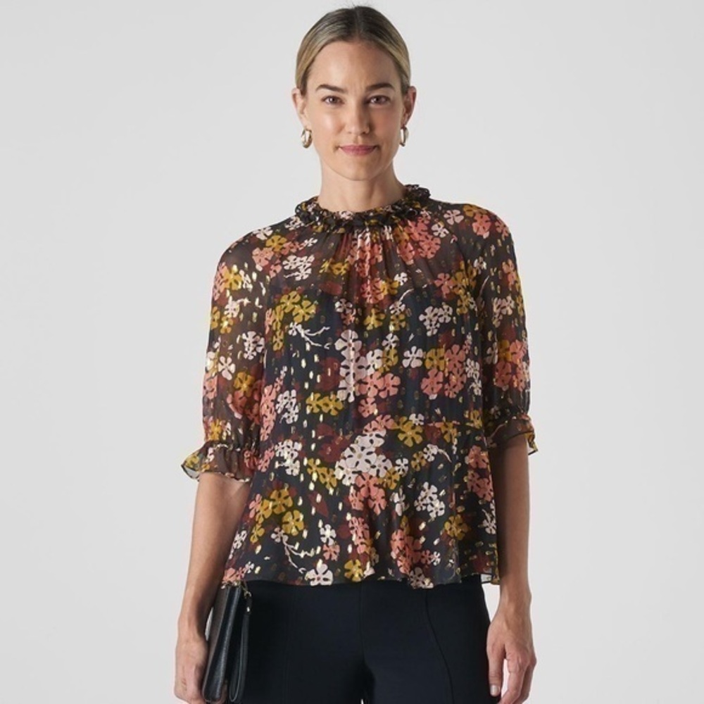 Whistles Women's Clover Floral Blouse